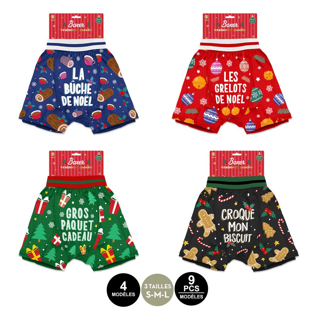 Boxer vraiment moche s/m/l ass 4mods/36pcs