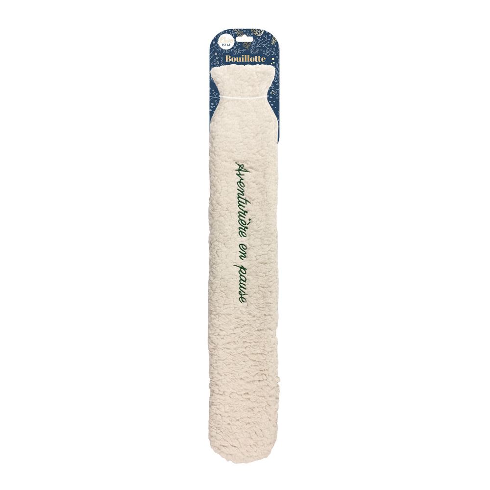 Bouillotte longue moumoute aventuriere en pause