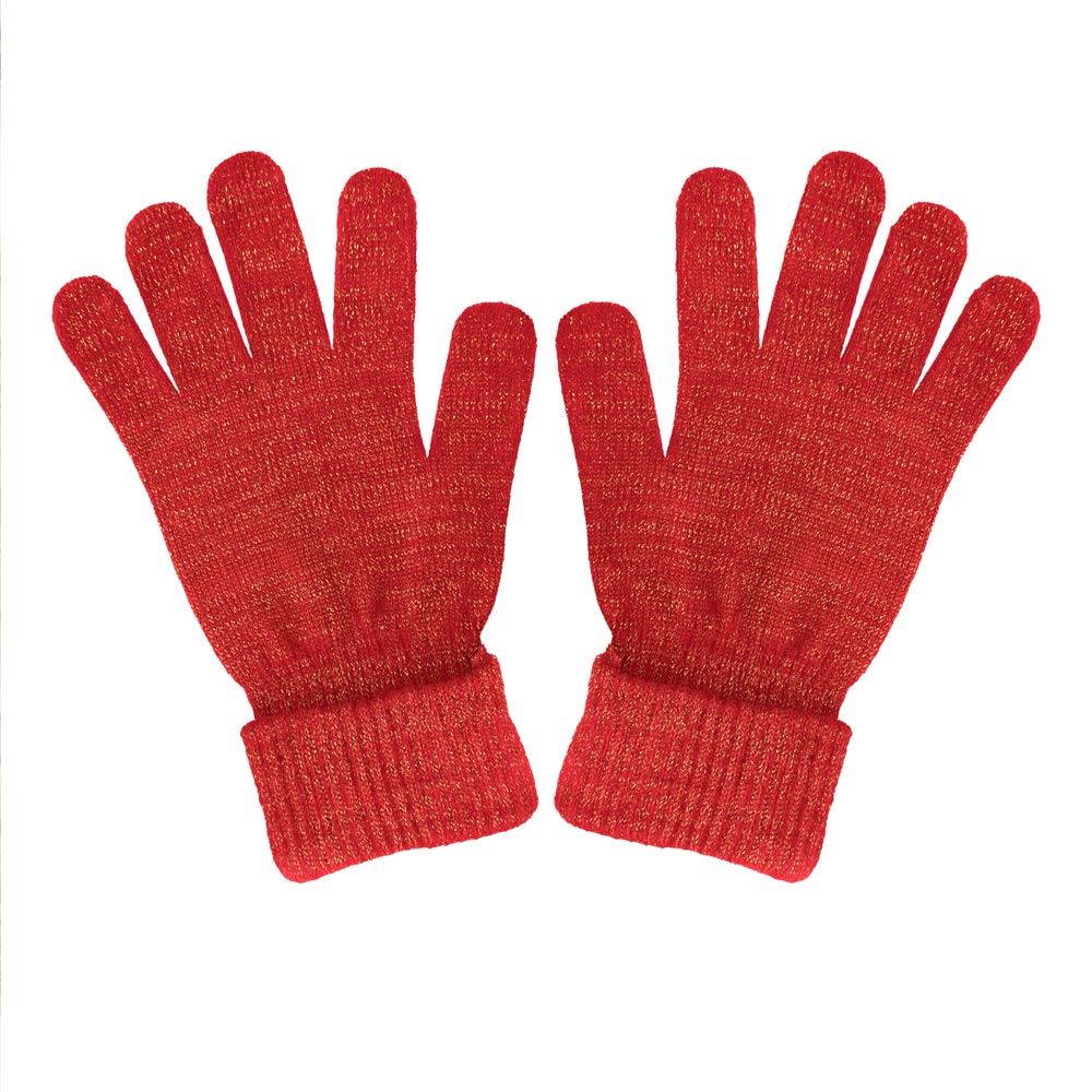Gants hiver a paillettes rouge