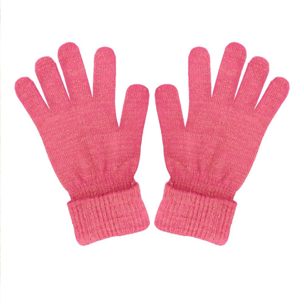 Gants hiver a paillettes fuchsia