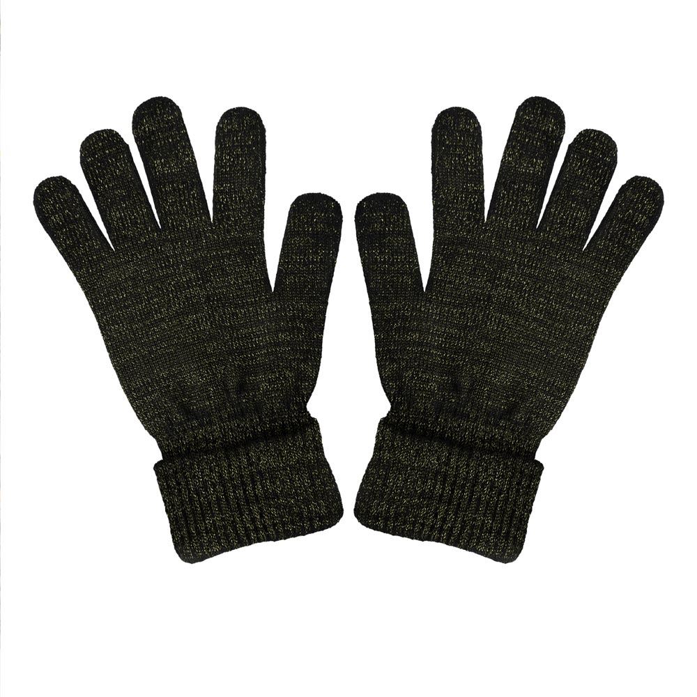 Gants hiver a paillettes noirs
