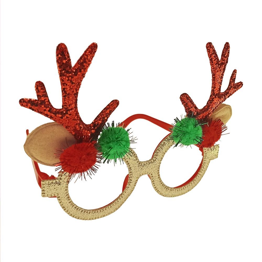 Lunettes renne dore kitch