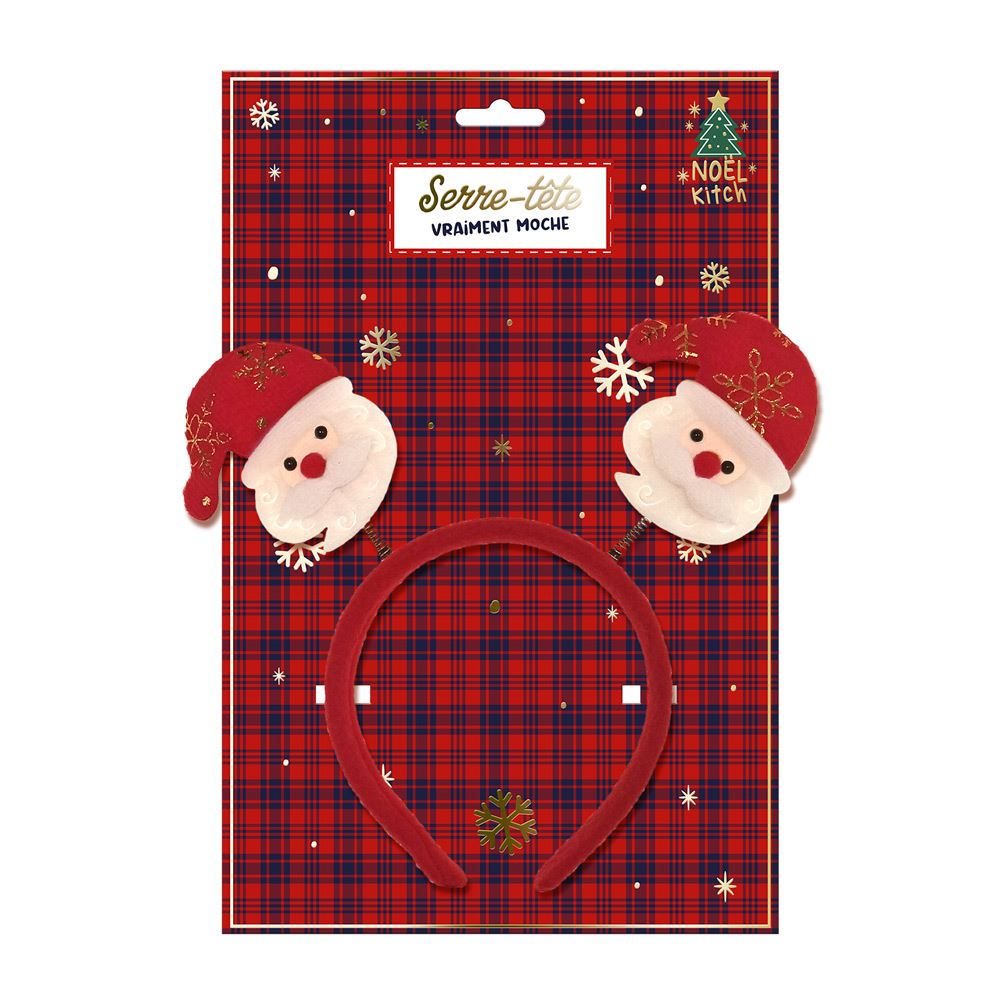 Serre tete pere noel kitch