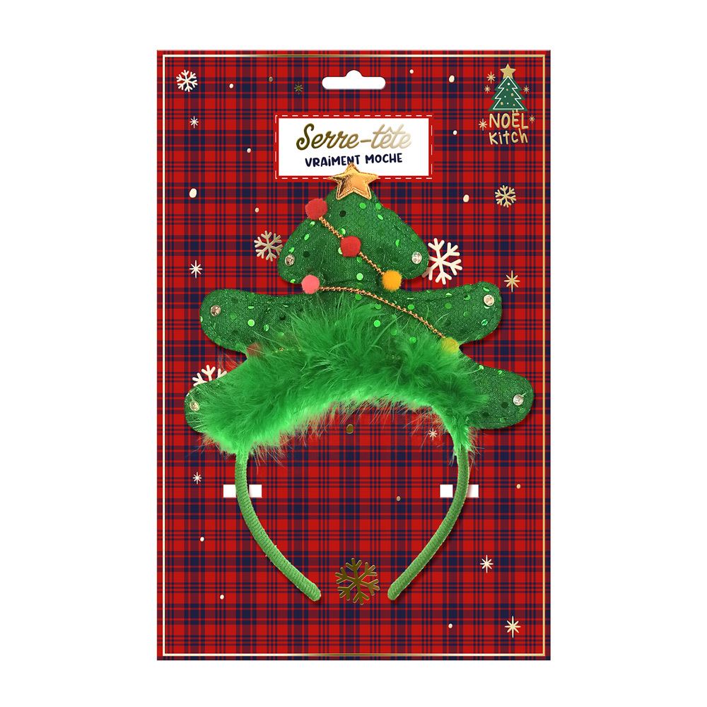 Serre tete sapin kitch