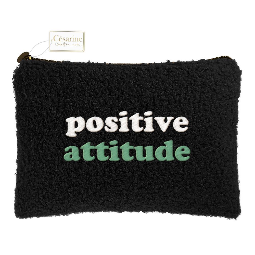 Pochette moumoute positive attitude