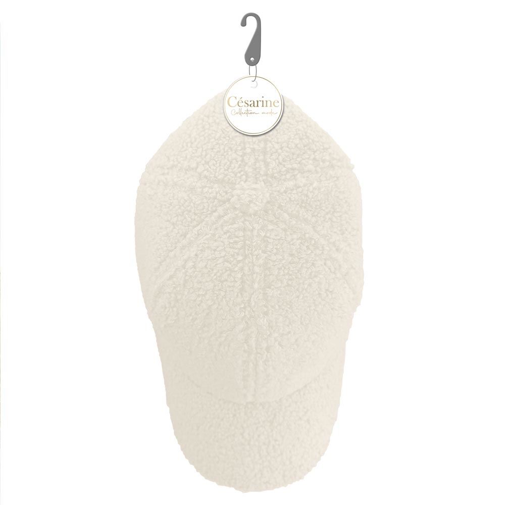 Casquette moumoute blanc casse