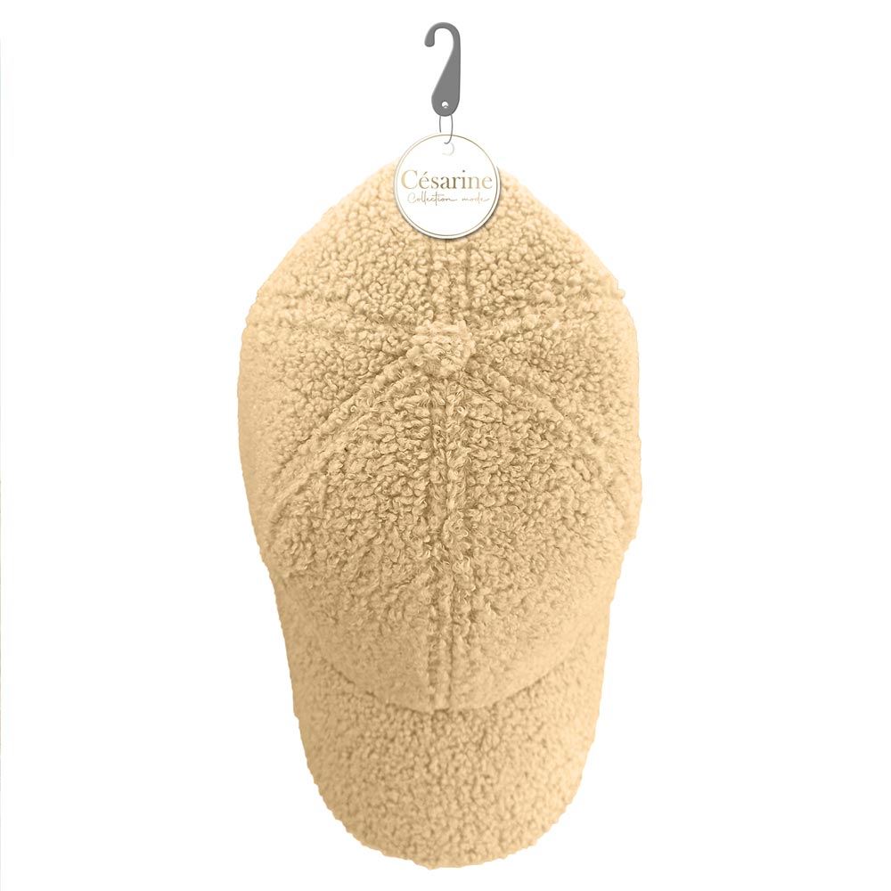 Casquette moumoute beige