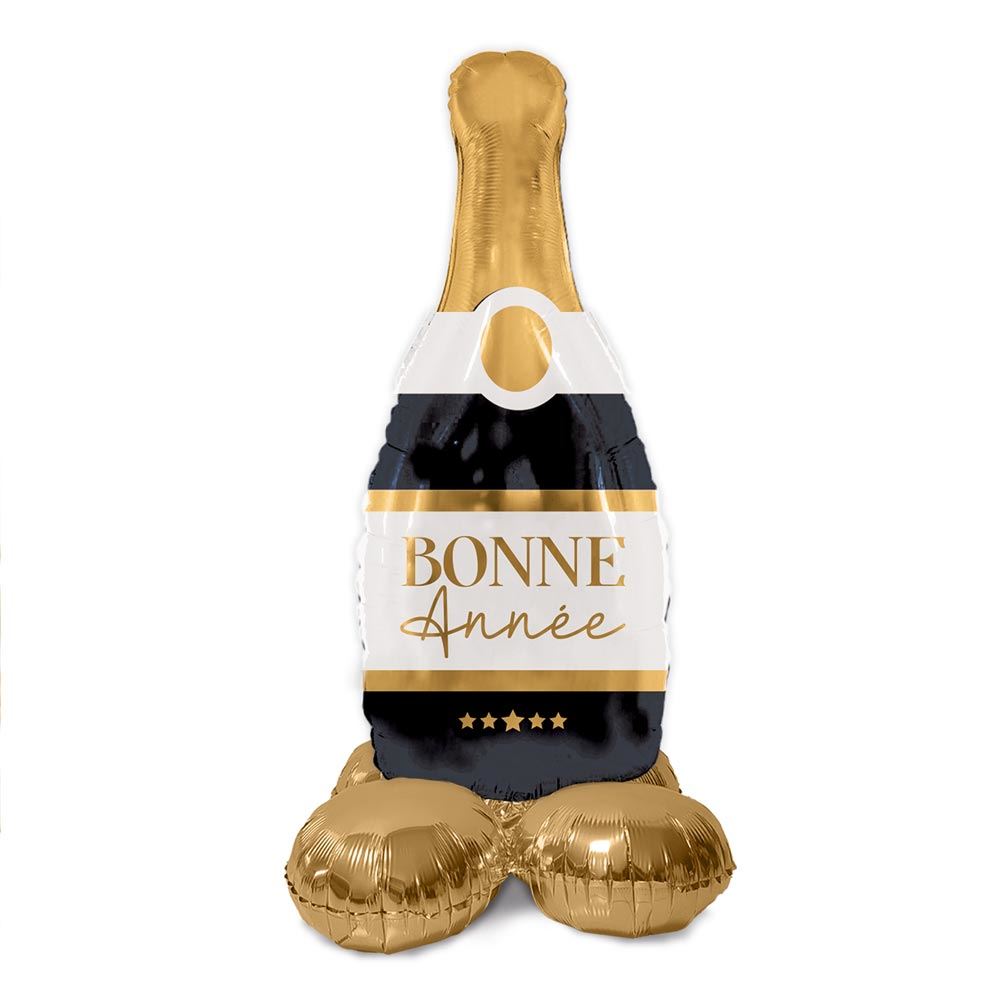 Ballon totem bouteille bonne annee