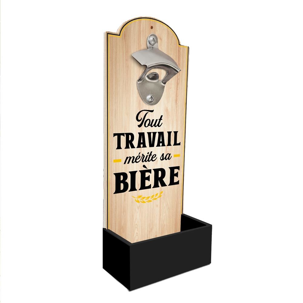 Decapsuleur mural biere