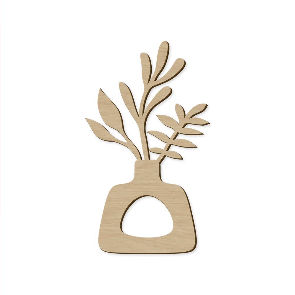 Vase moderne deco bois 40x60cm