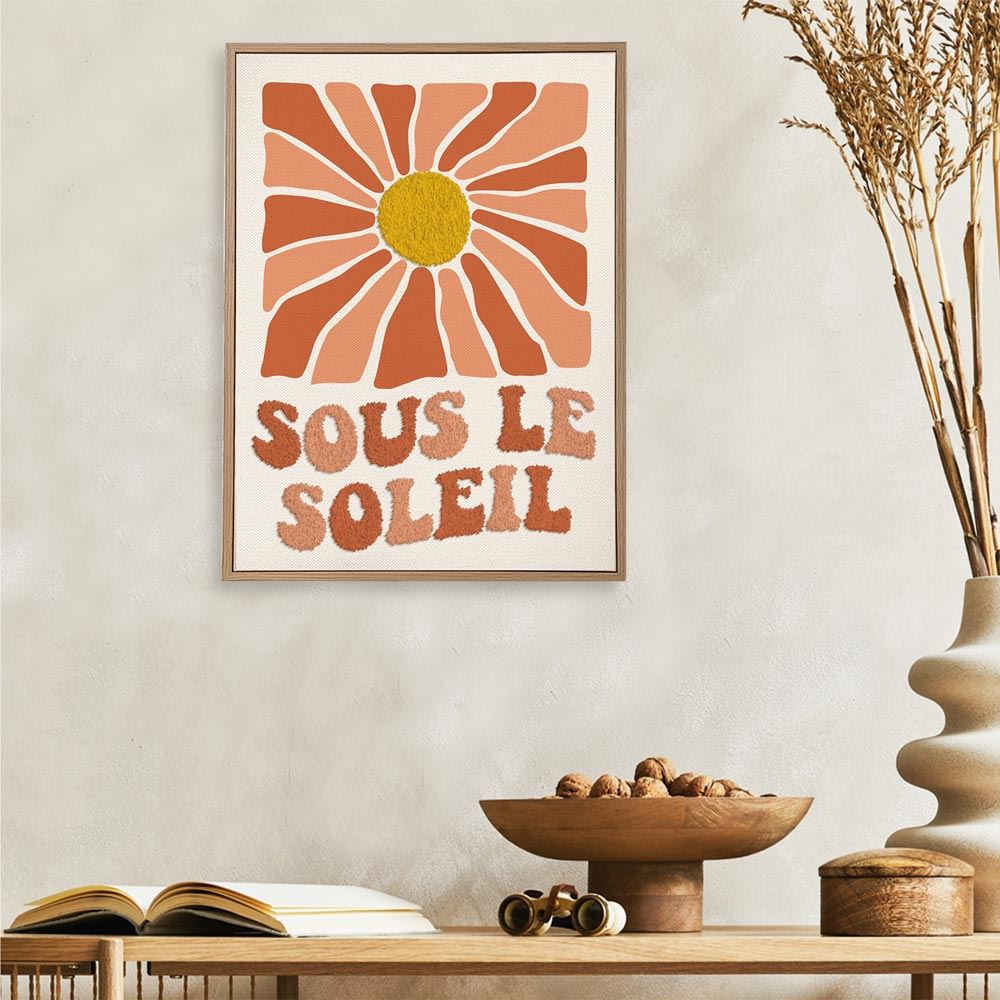 Toile tuftee sous le soleil 30x40 cm