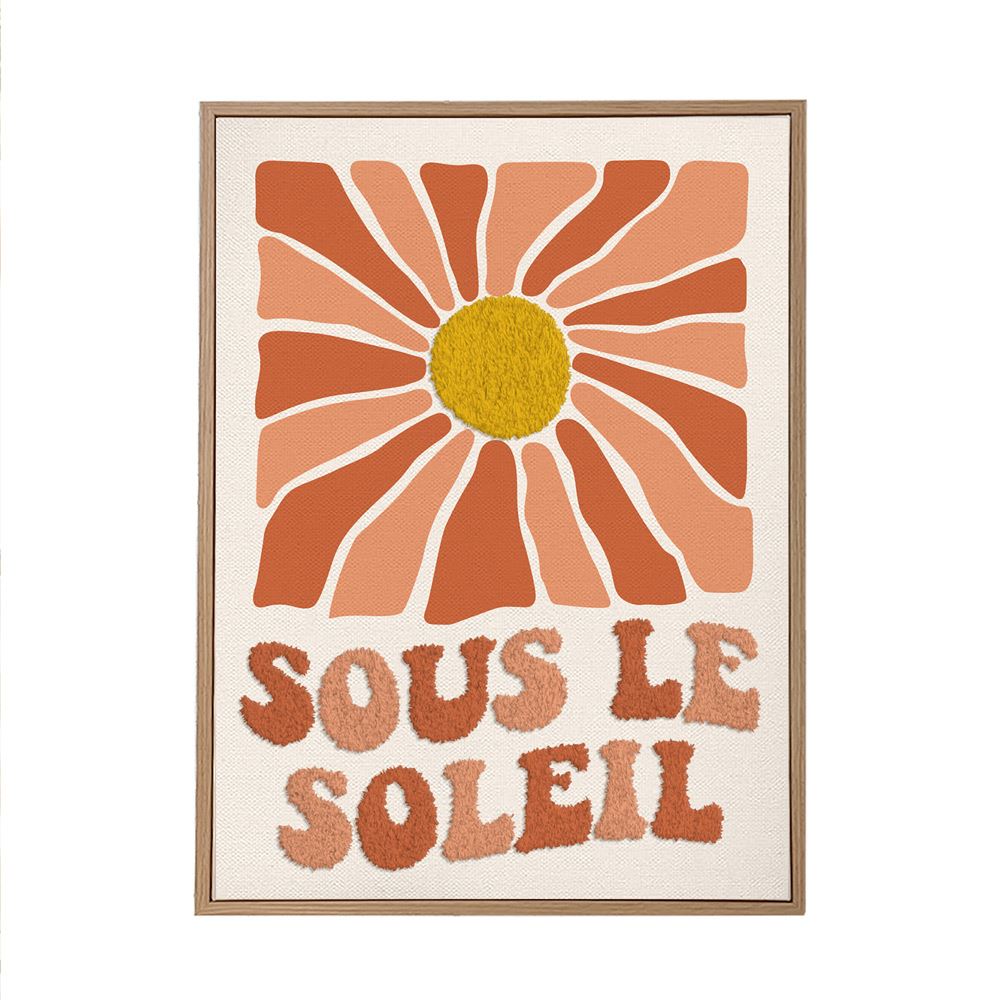 Toile tuftee sous le soleil 30x40 cm