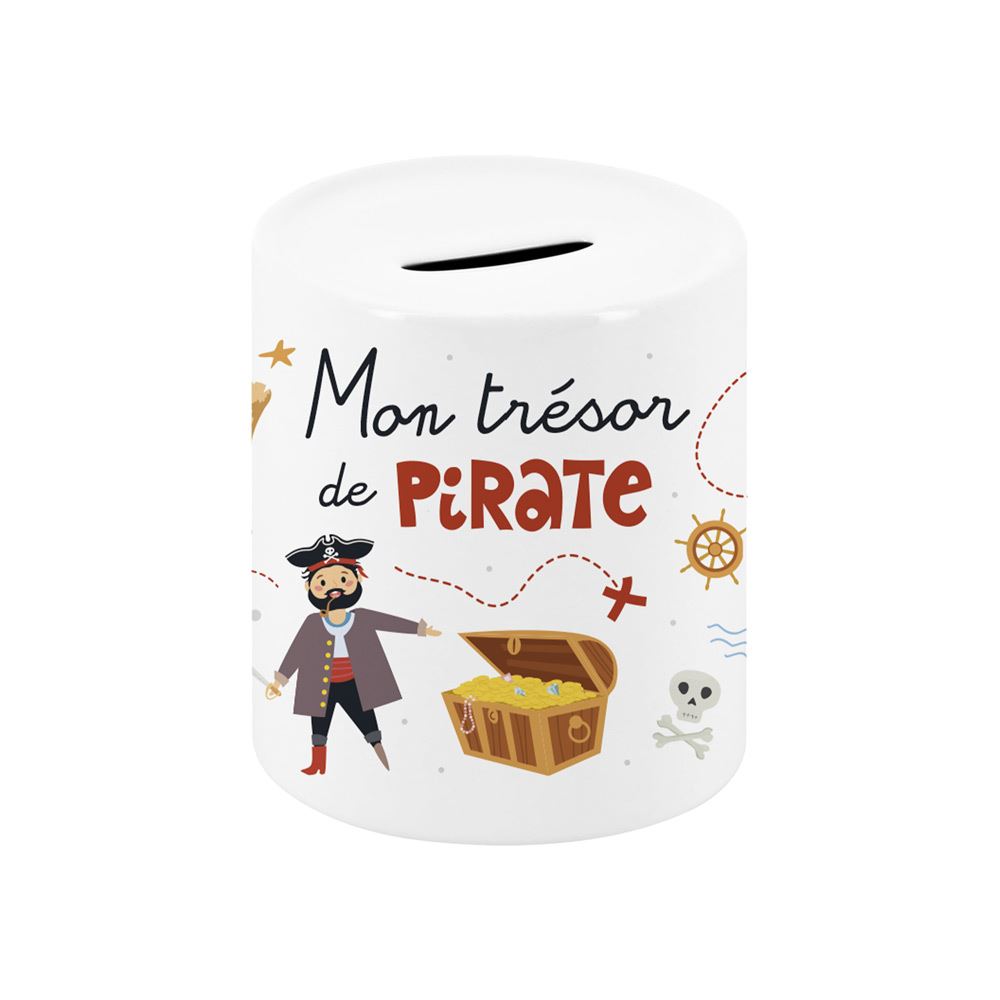 Tirelire ceramique enfant tresor de pirates