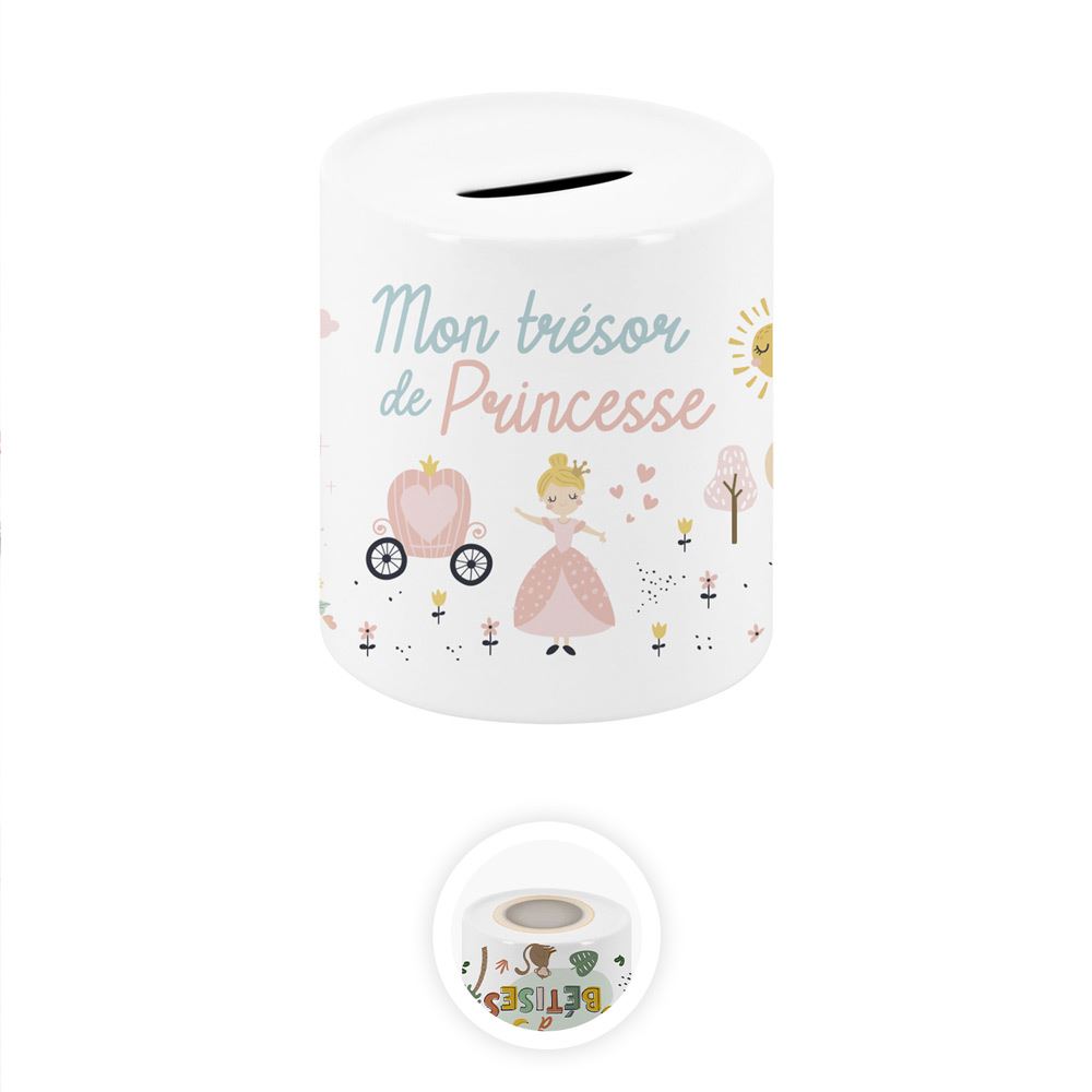 Tirelire ceramique enfant tresor de princesse