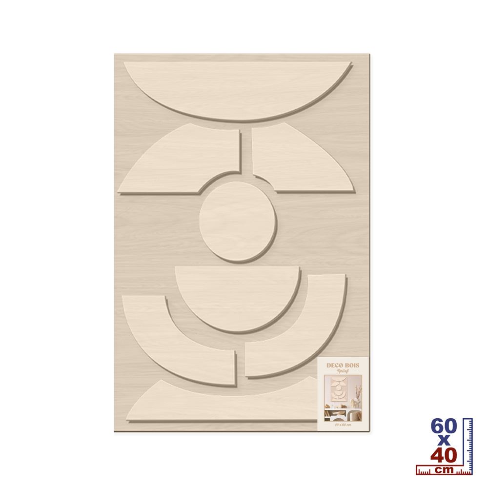 Deco bois relief formes