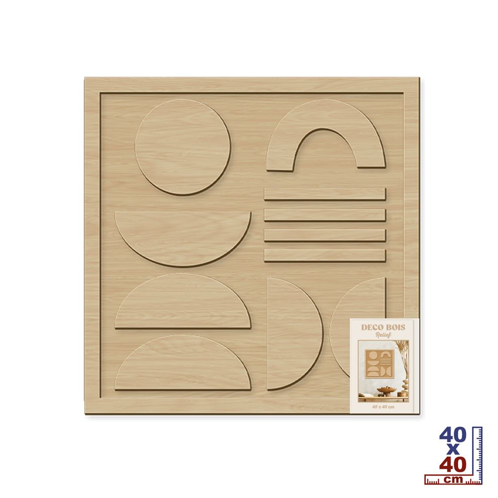 Deco bois relief japandi naturel