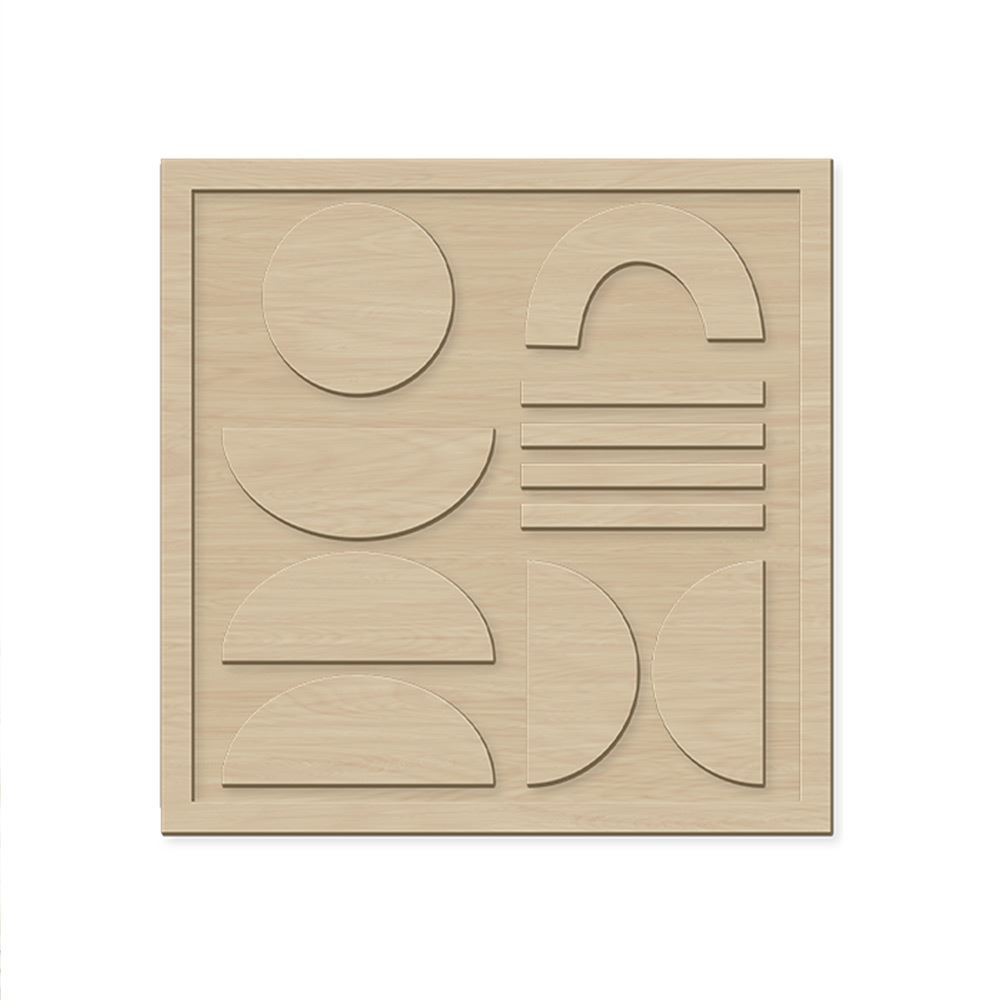 Deco bois relief japandi naturel