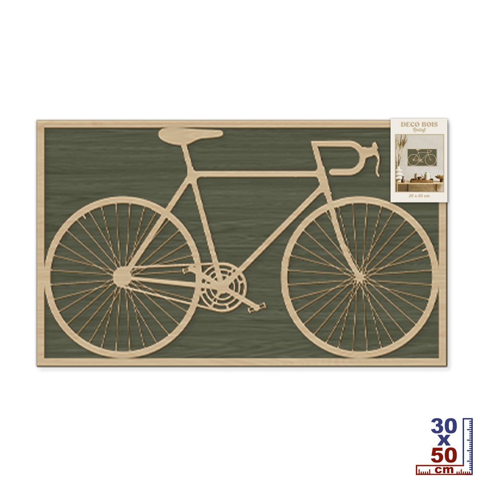 Deco bois relief velo