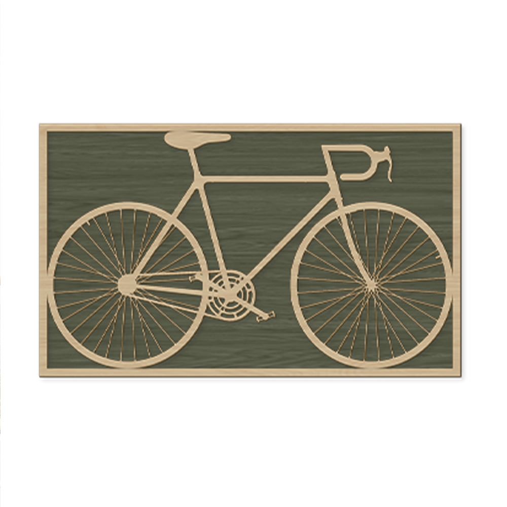 Deco bois relief velo