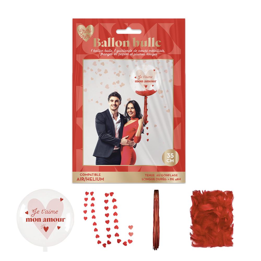 Ballon bulle saintvalentin