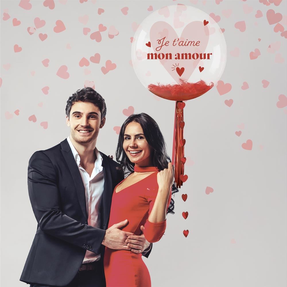 Ballon bulle saintvalentin