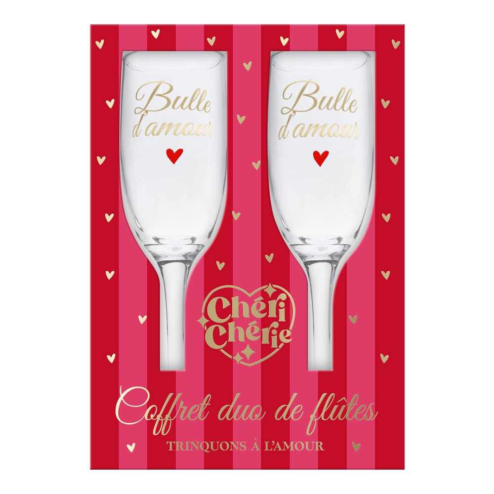 Coffret duo flutes "bulle d amour"