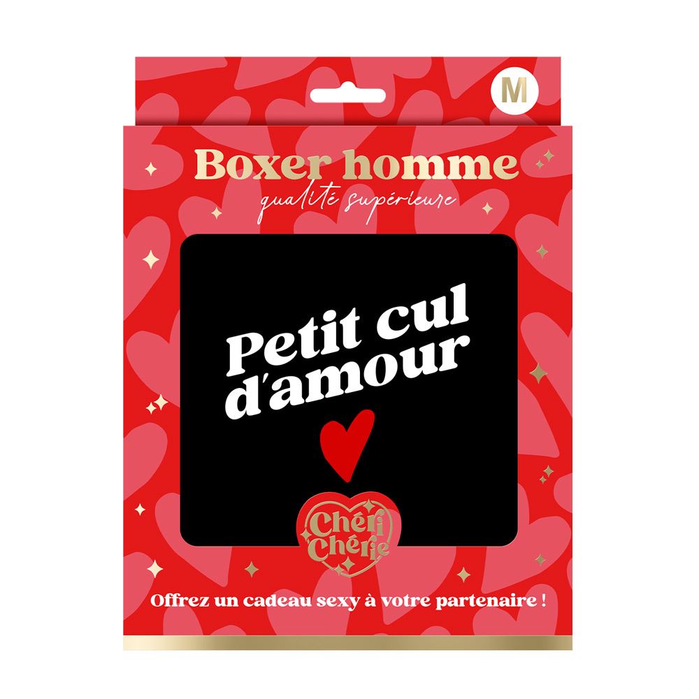 Boxer saint valentin noir tm