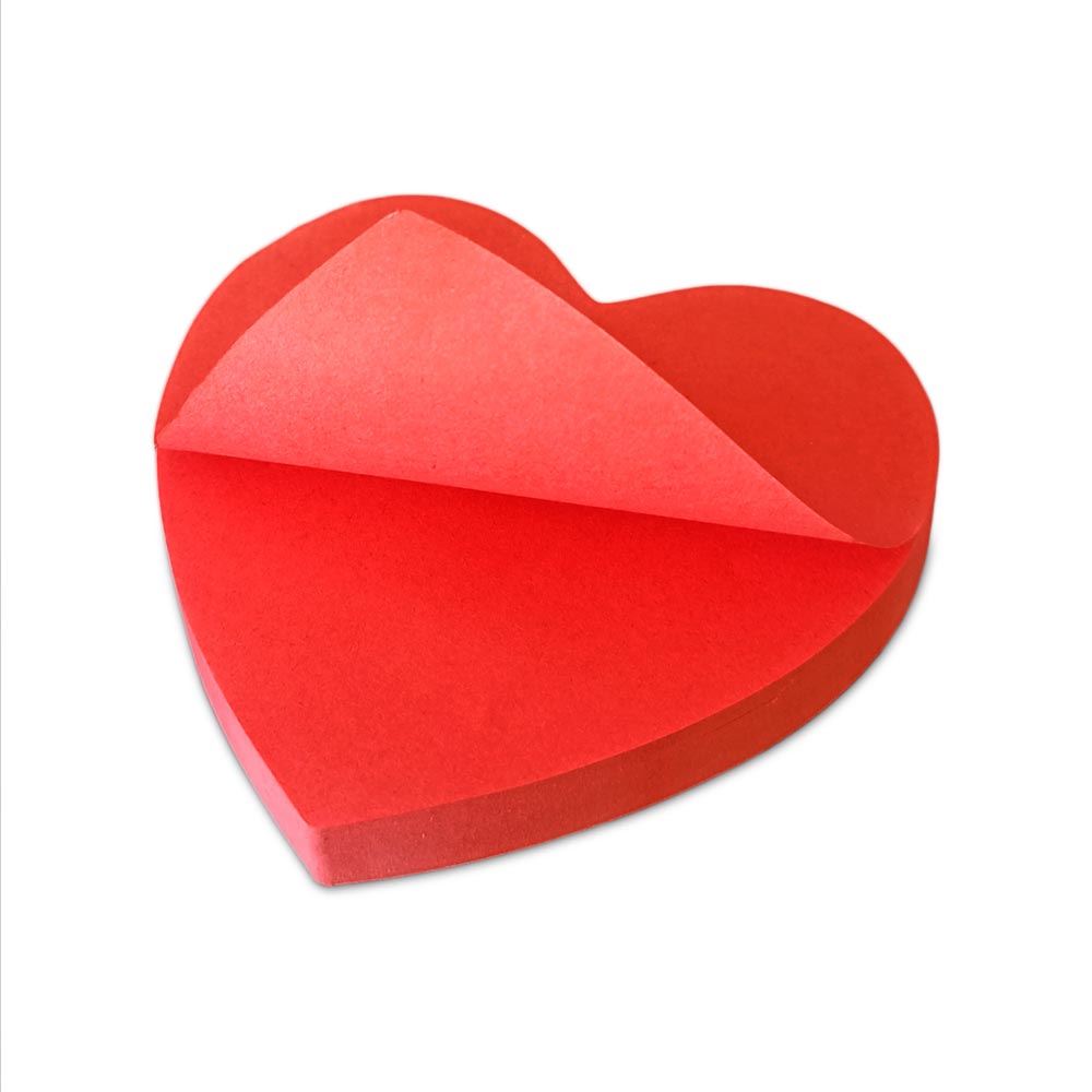 Bloc notes coeur saint valentin