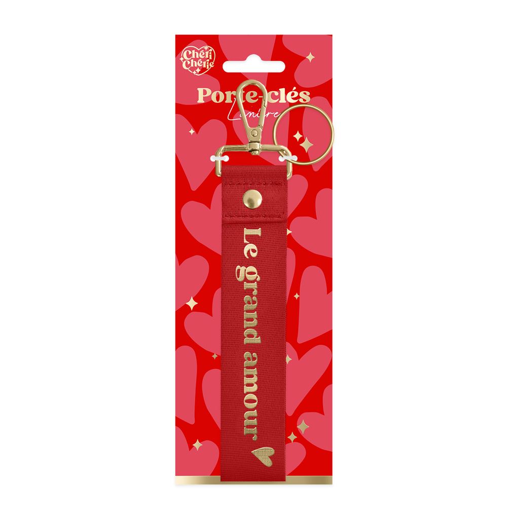 Porte cles laniere saint valentin