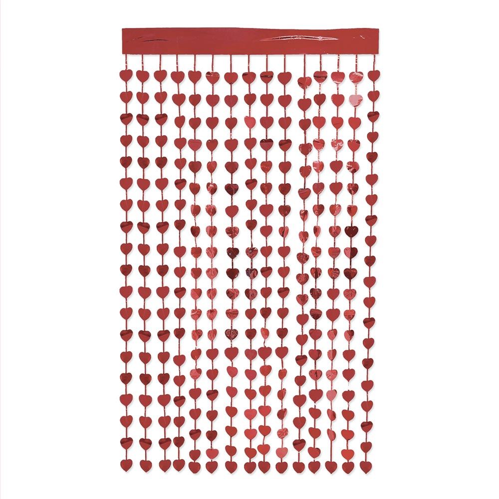Rideau coeurs saint valentin
