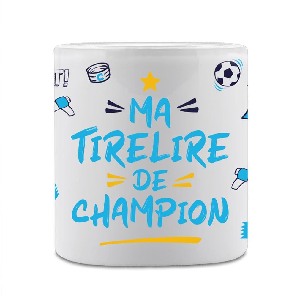 Tirelire ceramique de champion