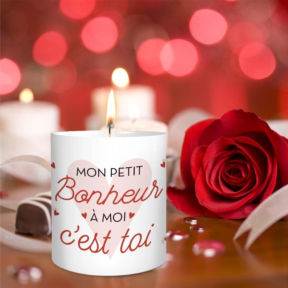 Bougie ceramique mon bonheur c est toi