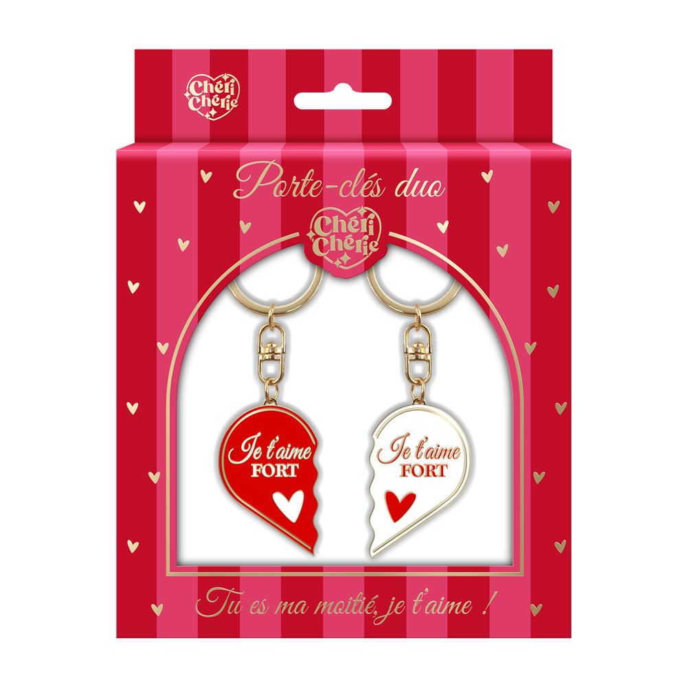 Porte-cles duo cheri -cherie