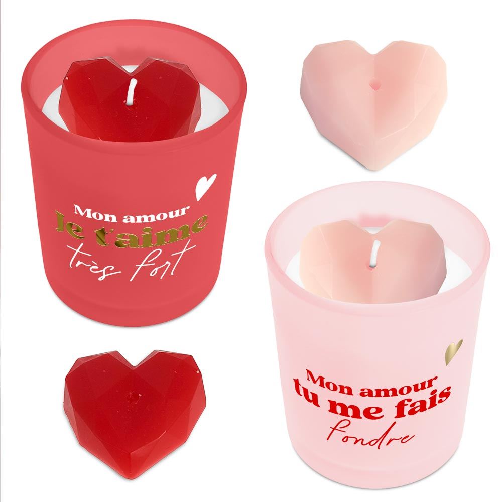 Display bougies saint valentin 2mods /12pcs