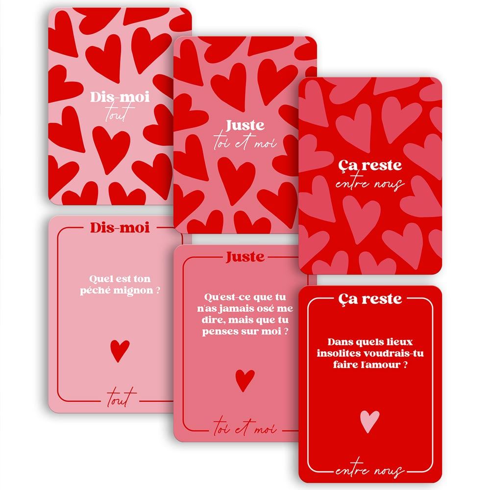 Jeu de cartes couple saint valentin