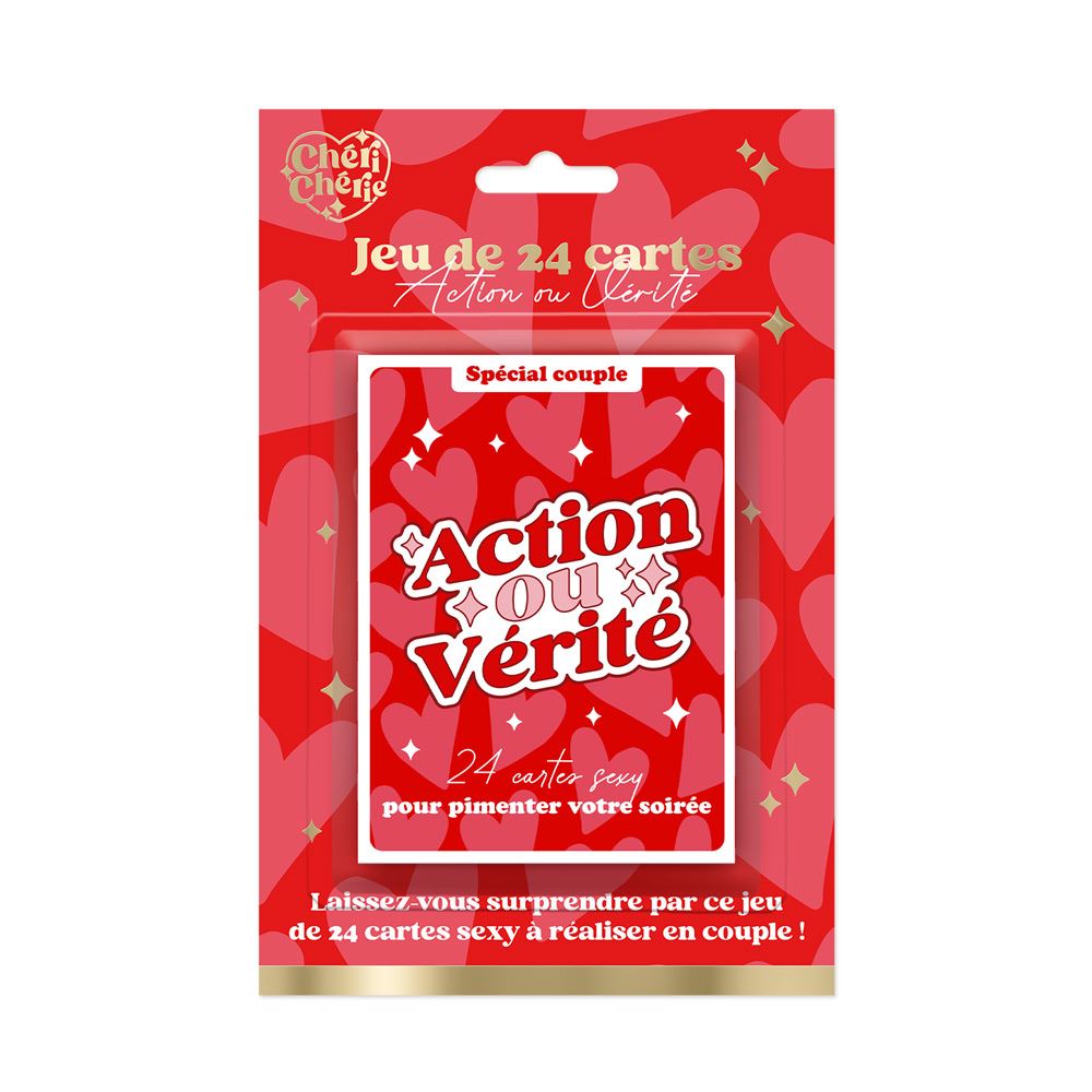 Jeu de cartes action/verite saint valentin