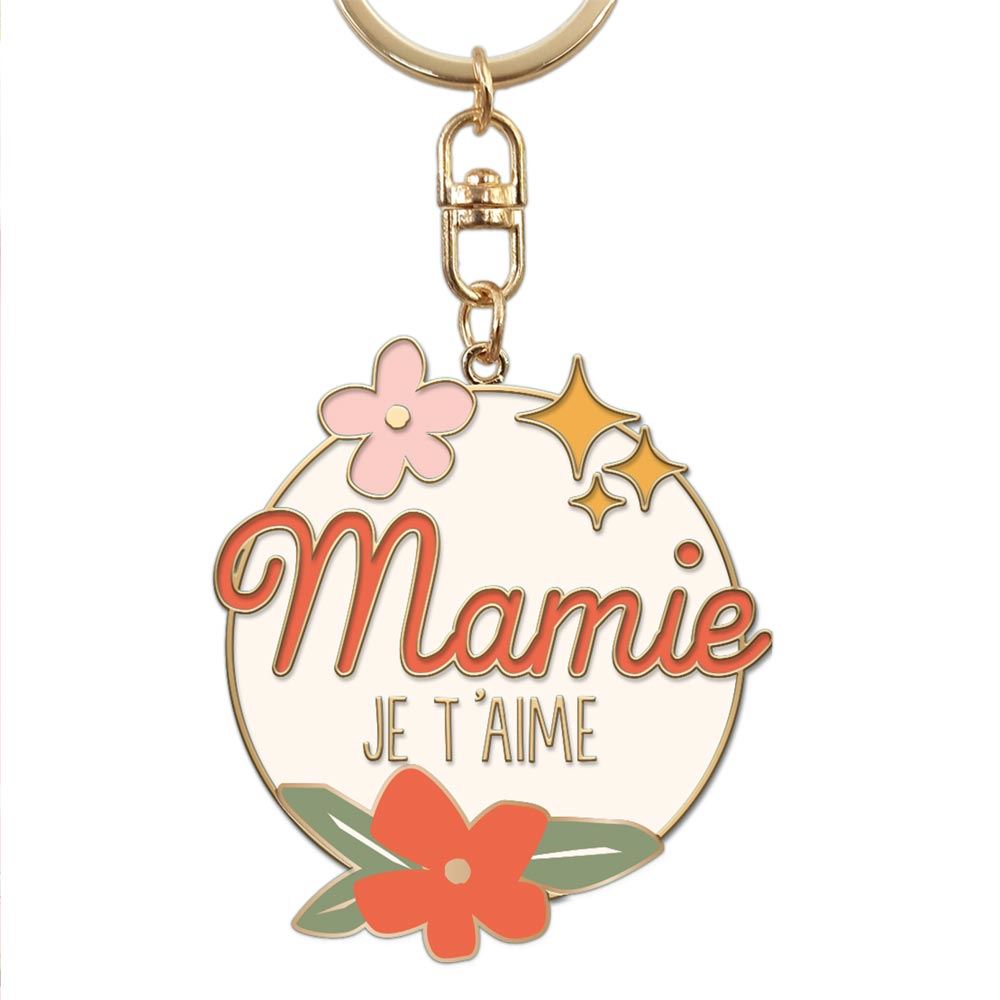 Porte cles mamie je t'aime