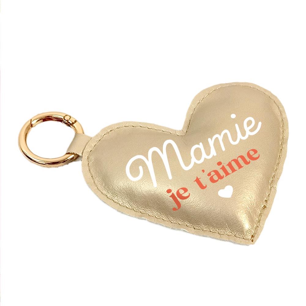 Porte cles coeur mamie je t aime