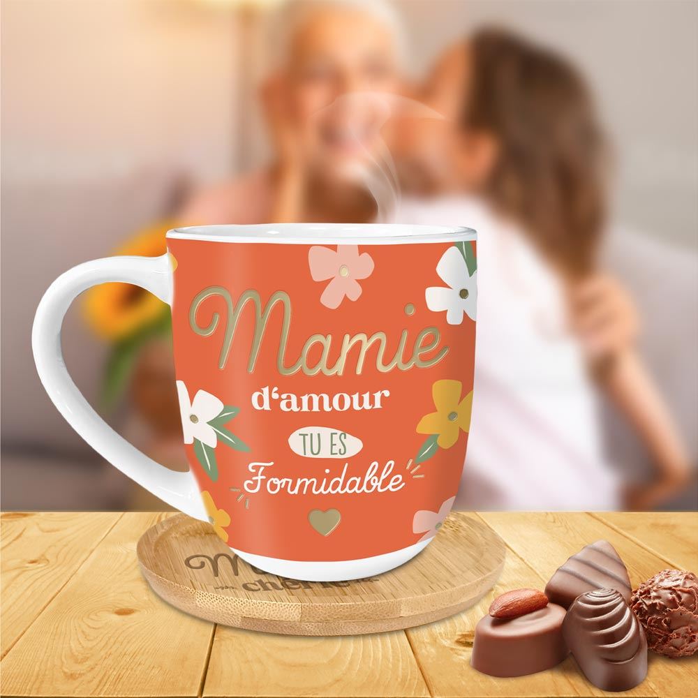 Coffret cadeau tasse mamie