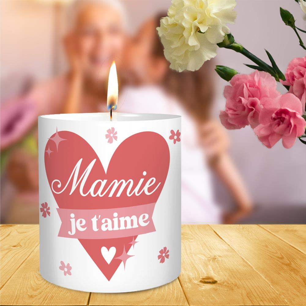 Bougie ceramique mamie je t aime