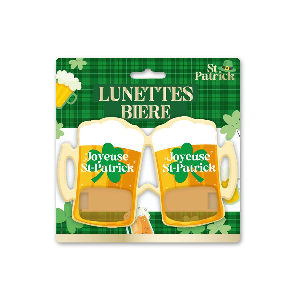 Lunettes biere saint patrick