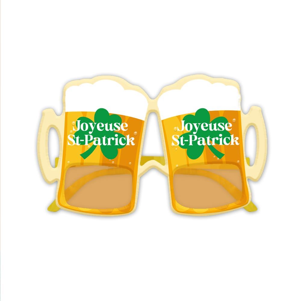 Lunettes biere saint patrick