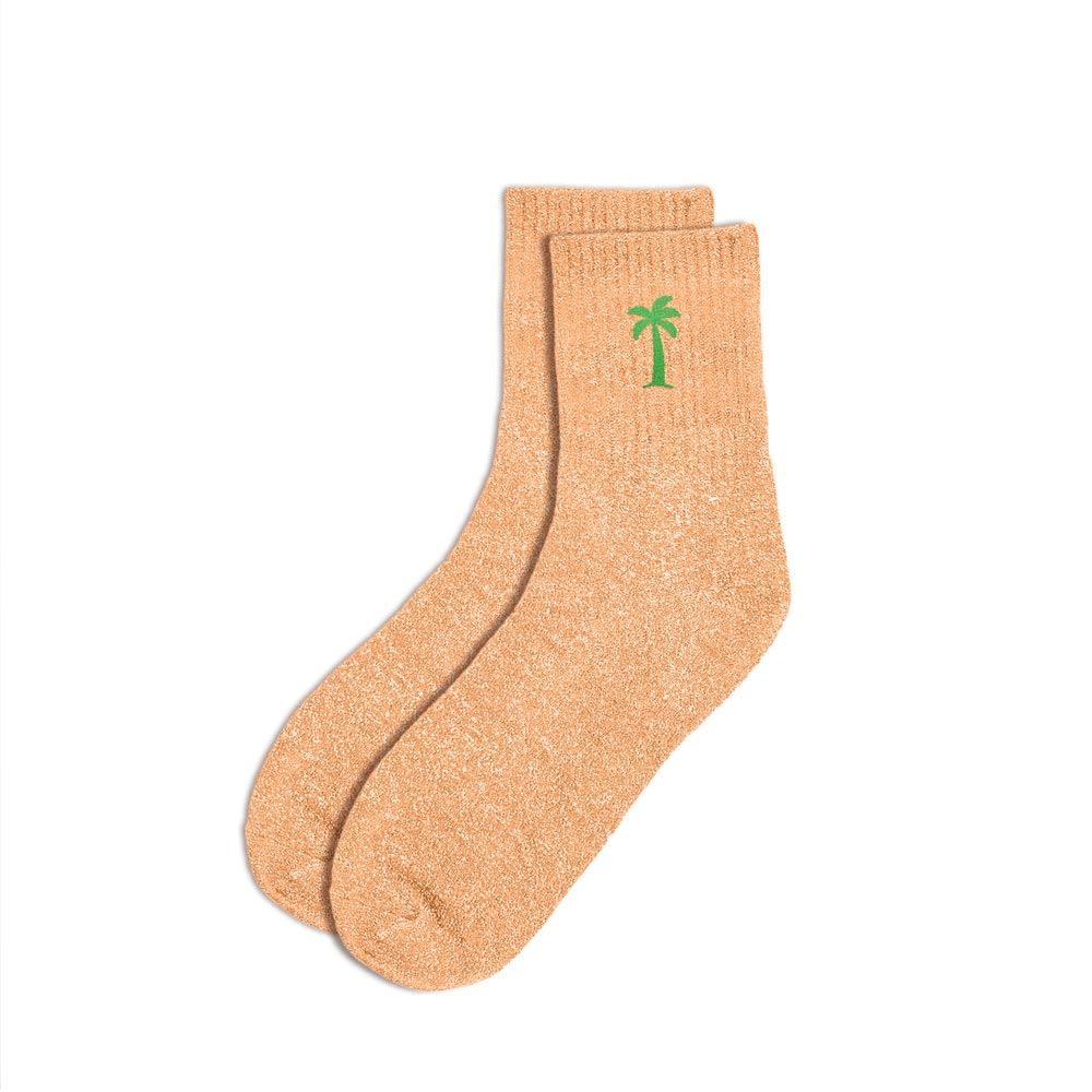 Chaussette paillette palmier
