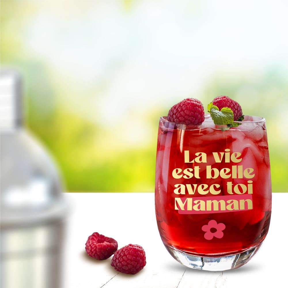 Verre a eau maman
