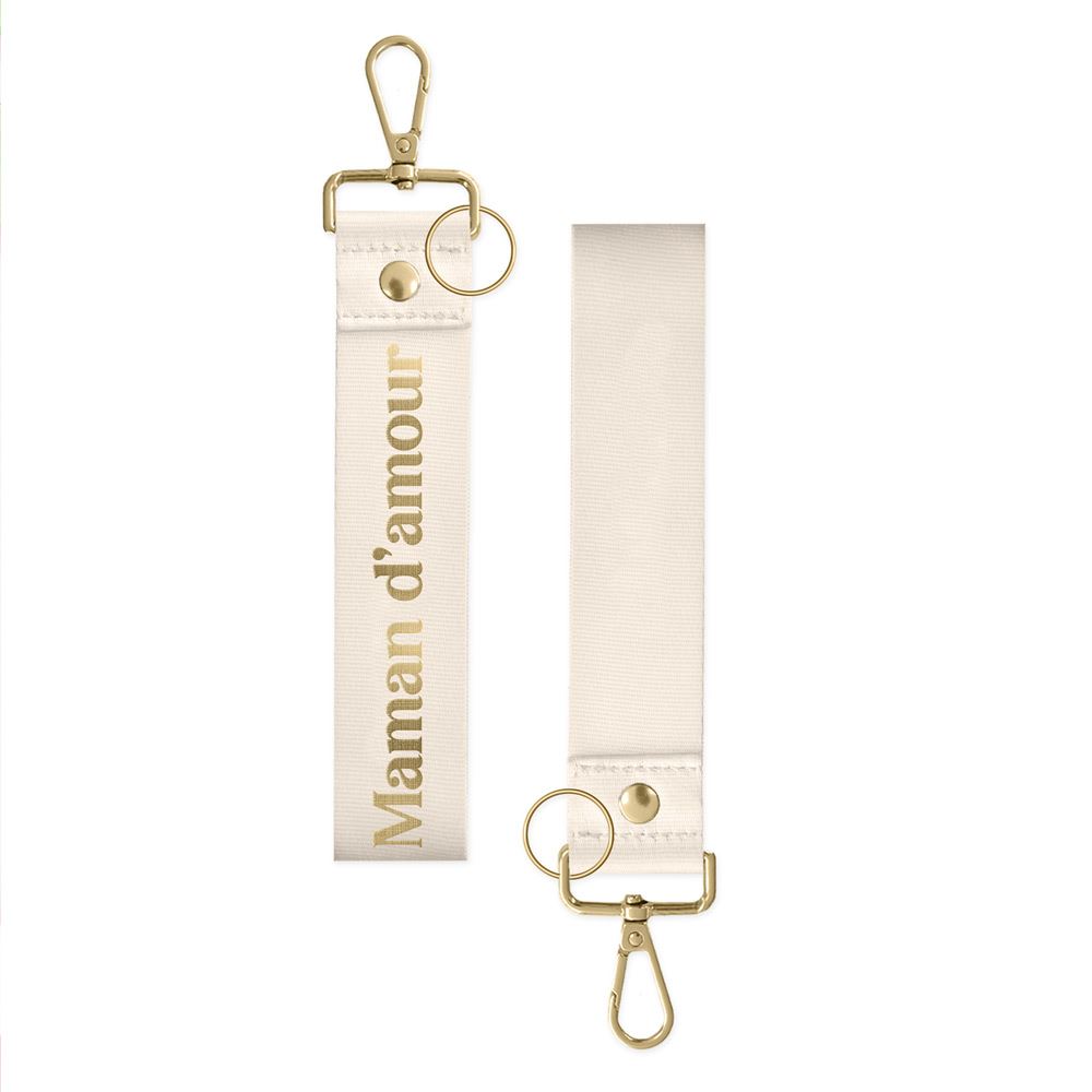 Porte cles laniere maman d amour