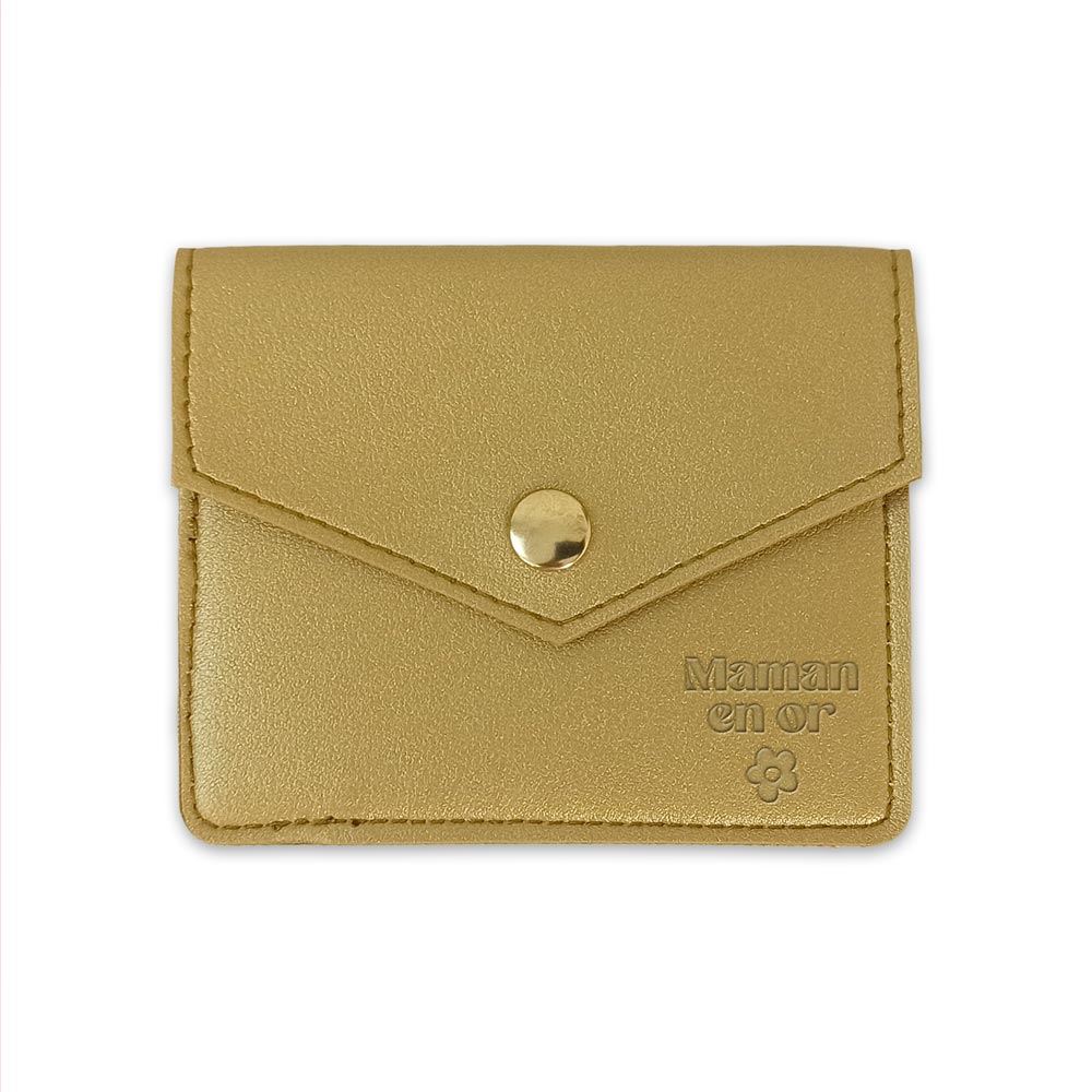 Porte cartes maman en or