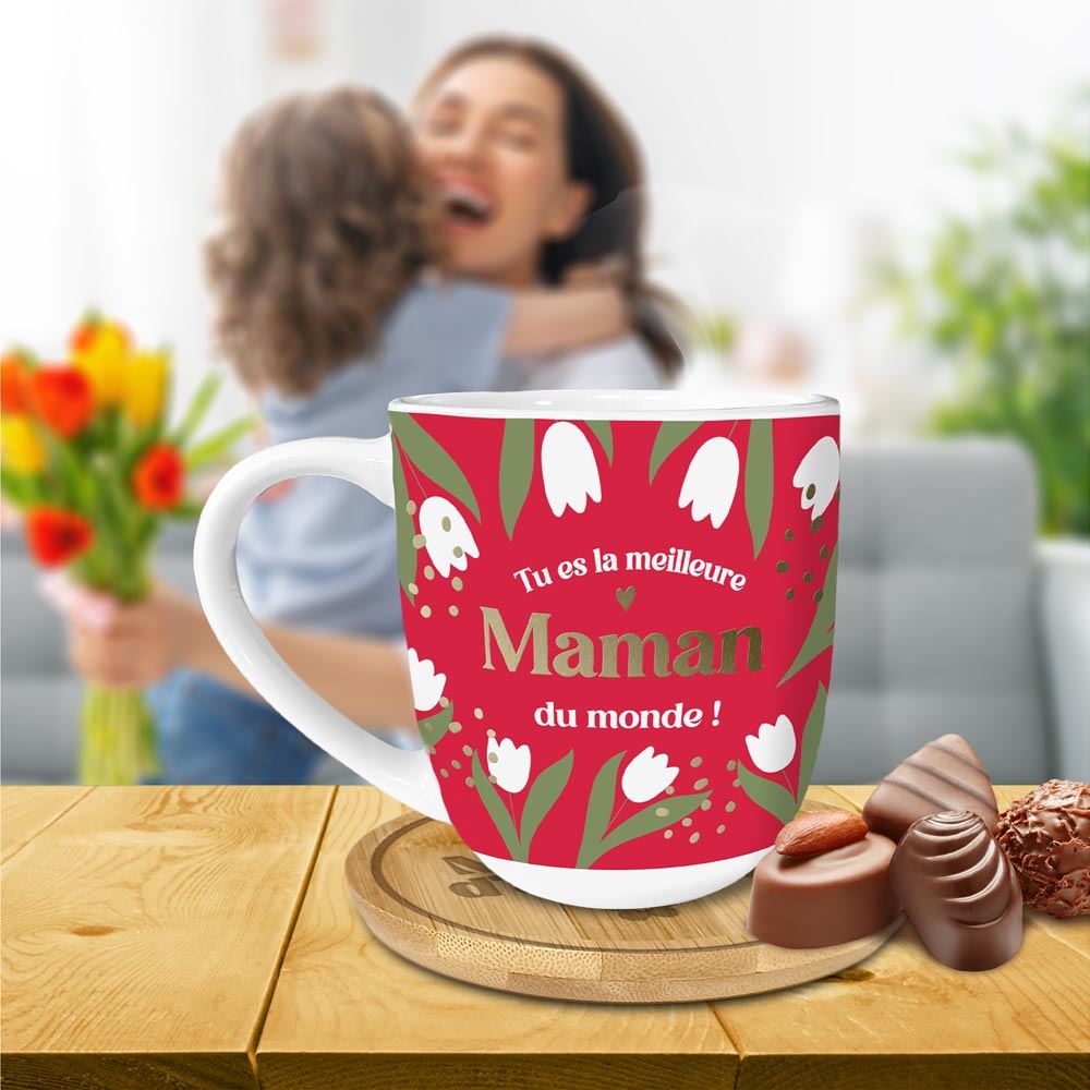 Coffret cadeau tasse meilleure maman