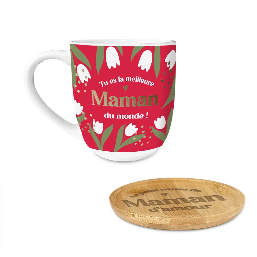 Coffret cadeau tasse meilleure maman