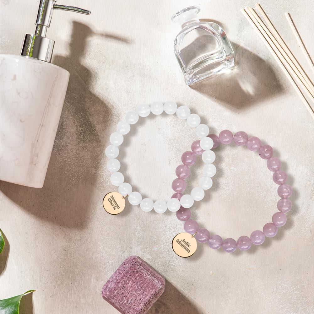 Bracelet medaillon maman 2mod /