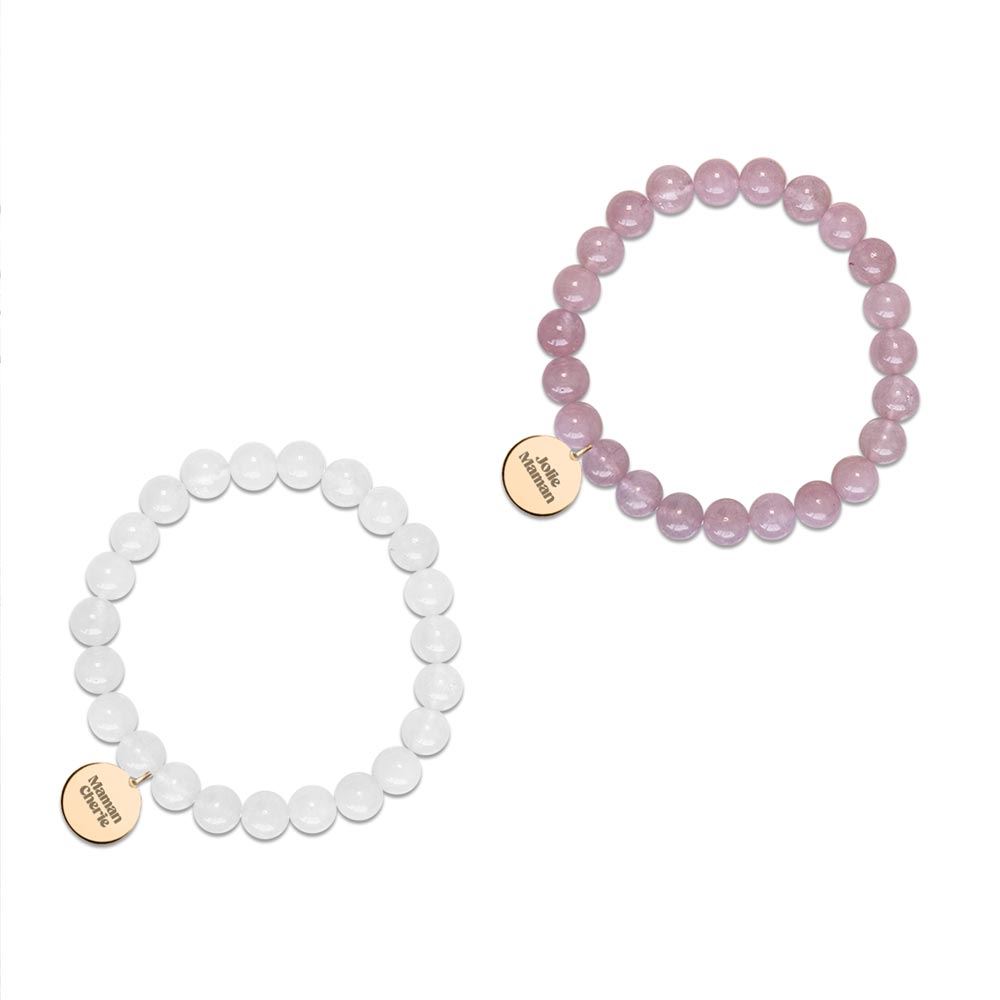 Bracelet medaillon maman 2mod /